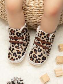 1 Paar Kinder Thermisch gefütterte, bequeme und atmungsaktive Lässig Knöchelstiefel für Innen und Außen, geeignet für den Winter