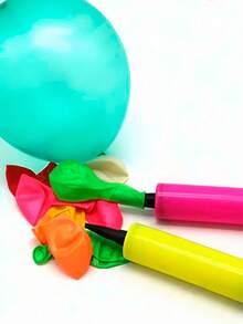 1pc/3pcs Set Balloon Air Pump, Inflator, Blower, Hand Push Pump, Suitable For Birthday Party, Celebration, Wedding, Balloons (Random Color)