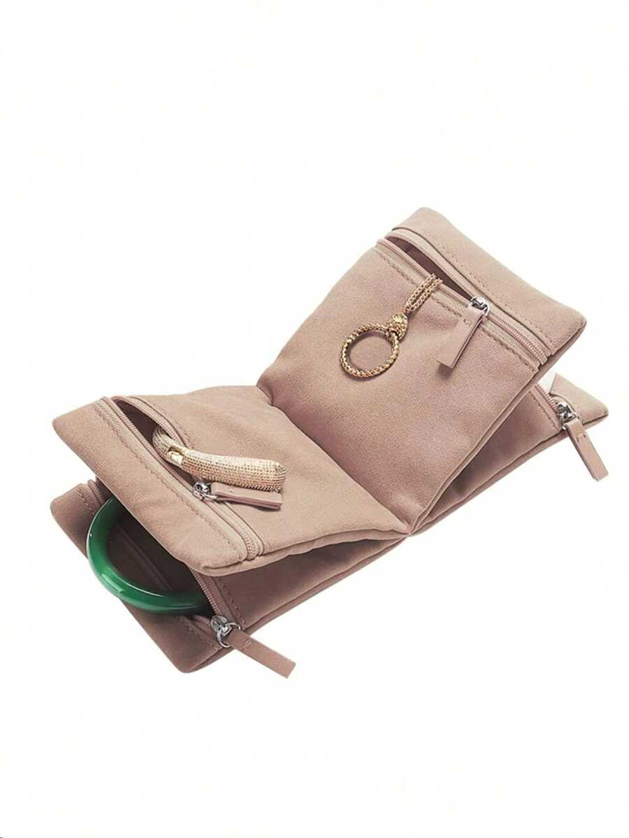 4pcs/Set Jewelry Storage Bags, Portable Pouch For Jade, Bracelet, Ring, Necklace, Bangle Storage And Protection For Women Storage Organizer Travel Essentials Back To School Dormitory Storage Fall Decor