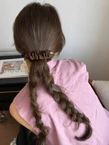 topshiny 1 件优雅简约褶皱香蕉发夹，垂直扭发夹，用于固定马尾辫并增强发量，爪夹，发夹，发夹，发夹，发夹 - 彩色 - 查看 7