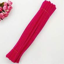 100/200pcs Bulk DIY Chenille Stem/Pipe Cleaner, Comes With Tutorial Video, 62 Colors Fluffy Chenille Craft Supplies For Handmade, Crafts, Art Decoration, Pom Poms