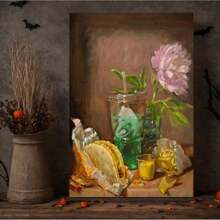 Framed Taco Bell Still Life Canvas Poster - Retro, Art Deco, Modern Wall Art For Home Office, Living Room, Bedroom, Kitchen Decor