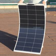 Panel Solar Flexible de 100W Ligero y Plegable para Carga Fuera de Red, Ideal para Caravanas, Barcos, Remolques, Yates, Cabañas, Tiendas y Superficies Irregulares (100W) - Flexibles Solarpanel 100 W - Übersicht 5