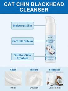 GJYC PET 猫下巴痤疮护理套装 - 温和去除猫下巴黑头，配备清洁刷，无残忍，滋养猫下巴柔软和新鲜，1.01 液量盎司