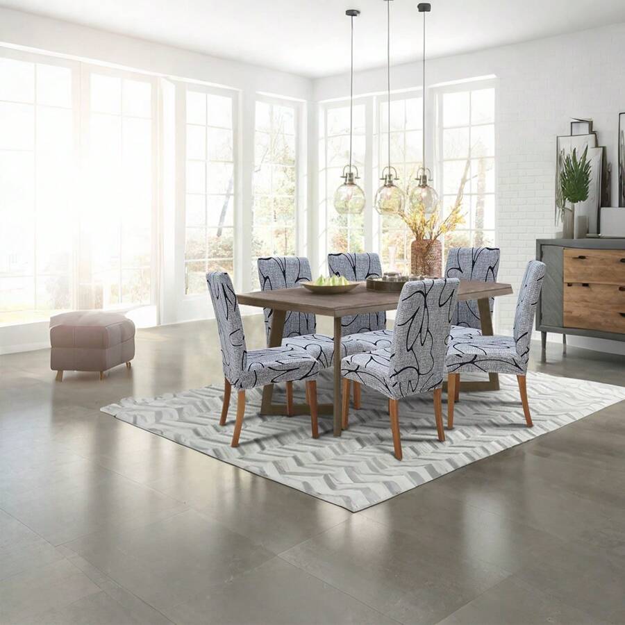 Stuhlbezug für Esszimmer, dehnbare Spandex Parson Stuhlhussen, waschbare Anti-Staub Sitzbezüge für Küche, Hochzeit, Party