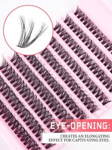 200 Pcs D Curl Lashes Clusters,8-16mm, False Eyelashes 10 Rows 30D Cluster Lashes,Invidual Eyelashes Natural Looking & Lightweight Lashes, Lashes Extension, Easy Makeup Eyelashes , DIY Segment Eyelashes,Thick & Dramatic Lashes, Segment Lashes - C - View 6