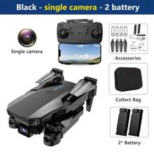 TOKQI Drone cuadricóptero E88, cámara HD 720P, control de altura fija, vuelo a 360°, control remoto plegable, juguete de dron ideal como regalo para Navidad, Halloween y Acción de Gracias