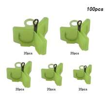 250pcs/100pcs Fishing Hook Bonnets, Plastic Treble Hook Covers, Hooks Safety Caps Protectors (White, Green)