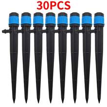 30 piezas ajustables 360° Boquillas de Aspersor para Riego de Jardín e Invernadero - Conectores de Manguera de 4/7mm y Accesorios - 30 piezas - Ver 9