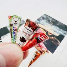 1:12 Mini Dockhus Miniatyr Matleksak Mini Leksak Glass Simulering Strut Glassmodell (Slumpmässig Stil) - Multifärgad - Visa 6