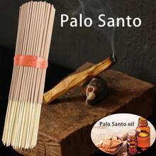 20/100/200pcs Peruvian Palo Santo Incense Sticks, Long Burning Time, Smooth & Clean, Natural Vine Material, Suitable For Home, Kitchen And Dining Room