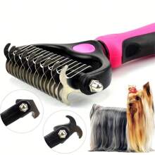 Pet Fur Cutter, Dog Grooming Shedding Tool, Double-Sided Pet Brush, Pet Supplies