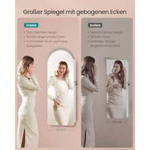 Scuck Cabinet Mirror Cabinet ScuckOrganizer With LED Lighting Lockable Rounded Corners With Interior Mirror 10 X 42 X 108 Cm Cloud White 020W01 - Wolkenweiß - View 3