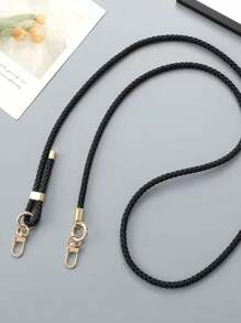 新款可调节编织皮绳斜挎包链条多功能手机挂绳带透明卡 - 彩色 - 查看 6