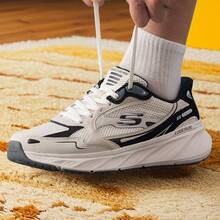 Skechers 男鞋跑步鞋 EDGERIDE低筒休閒鞋日常戶外旅遊舒適輕便運動鞋 232969-NTBK - 自然色/黑色 - 查看 5