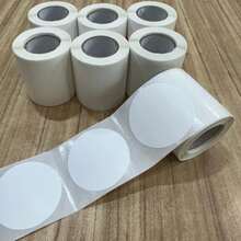1 捲 50mm 圓形標籤，多用途圓形自黏標籤 1.96in X 1.96in (50x50mm)，100 張/捲；白色標籤，適用於 M110/M120/M220/M200/P50/DP23S 及其他標籤印表機，適用於學校用品、返校季 - 白色 - 查看 9