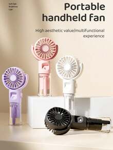 2025 New Mini Spray Handheld Fan, Portable Nano Water Replenisher Fan, Rechargeable Battery Mini Spray Fan,Men Women Travel Essentials Gift - Multicolor - View 2