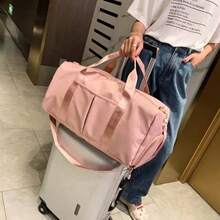 Travel Bag Blogger With The Same Style Gym Suitcase Waterproof Large Spacious Beautiful Yobel.Store - Watermelon Pink - View 7
