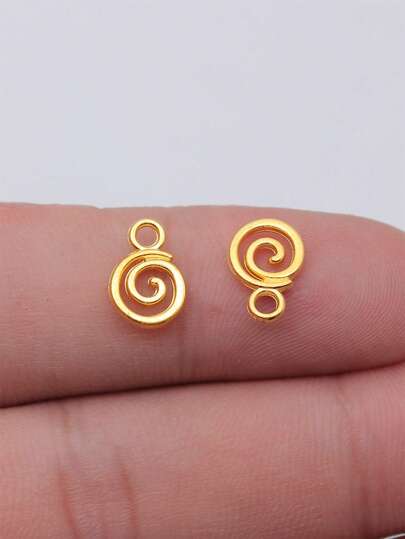 40 st virvelformade hängen lämpliga för gör-det-själv-halsband