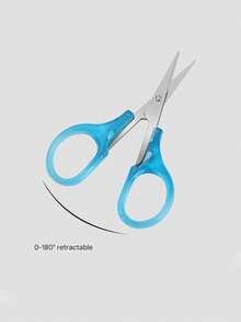 1把精密不锈钢迷你剪刀 - 直刃设计，工艺精湛，旅行必备，带保护套，适用于剪纸、剪线、理发；多功能办公及缝纫工具，学生、裁缝的理想之选，返校礼物（紫色/蓝色/粉色/黑色/黄色） - 彩色 - 查看 5