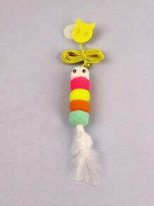 1 pieza Juguete interactivo de gato con cuerda elástica para colgar - Juguete colgante gracioso y divertido para mascotas