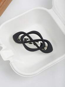 4个复古风格美拉德棕色哑光空心弹簧发夹，适用于凌乱发髻、低马尾、爪夹、发夹、发爪、发饰、头部饰品、女士发饰、发卡 - 彩色 - 查看 7