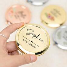 1 Gương trang điểm nhỏ gọn tùy chỉnh - Quà tặng đám cưới thanh lịch - Quà tặng tiệc độc thân - Gương trang điểm khắc đẹp mắt - Quà tặng phù dâu, Đa năng, Bền, Trang trí, Có thể tái sử dụng, Tinh tế, Phong cách, Chất lượng cao, Nhiều màu sắc, Hiện đại, Tùy chỉnh, Cá nhân hóa - Nhiều màu - Xem 30