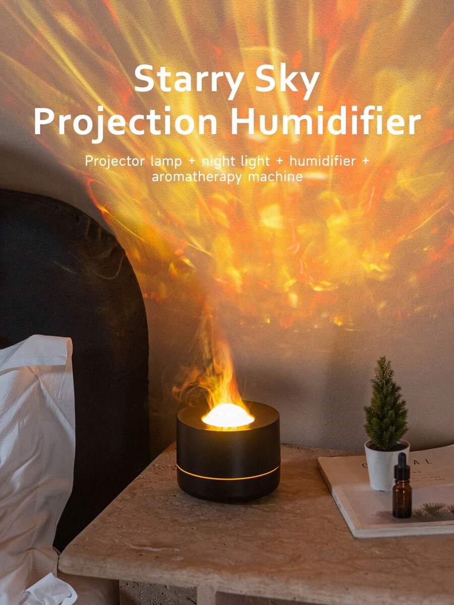 ViSSKO Umidificador de Aroma Céu Estrelado para Quarto - Modo Nebuloso Lento/Rápido, Tanque de 200ml