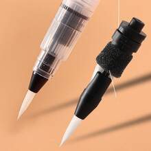 1/3/7pcs Watercolor Brush Set - Easy To Refill, Ideal For Beginner And Artist Watercolor Brushes, Refillable Watercolor Brushes. Premium Nylon Paintbrushes With Water Reservoir, 7 Brush Shapes, Suitable For Oil, Acrylic, Watercolor - Great For DIY Art Projects, Back To School, Christmas, Halloween, Thanksgiving Craft Supplies - White - View 7