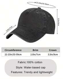 1 Unisex Printed Trucker Hat, Baseball Cap, Sun Hat, Dad Hat, Suitable For Daily Use, Outdoor Travel, Hiking, And Mountain Climbing. It Provides Sun Protection For Both Men And Women In Summer, Has A Casual Style, Is Suitable For Traveling, And Is Stylish And Versatile. It Is A Unisex Adjustable Hat. When You Put It On, It Combines The Cowboy Style, Dad Vibe, And Fun Style. It Can Be A Trucker Hat, Baseball Cap, Or Sun Hat. It Is Made Of 100% Cotton, Adjustable, And Slightly Elastic. It Is Suitable For Band Activities And Travel Scenes, Integrating Fashion And Functionality. It Has Multiple Functions, Can Protect From The Sun, Is Suitable For Young People To Wear, And Is Also Suitable For Making An Appearance At Birthday Parties. It Also Has A Y2K Style. - 黑色 - 查看 4