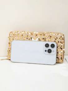 Sequin Fashion Wallet Clutch Purse For Women Wallet Purse Wallet Long Wallet Wristlet Wallet Money Wallet Fall
