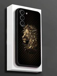 1 件 Fierce Golden Lion 防摔防滑黑色手机壳，适用于 Galaxy A04e/A05s/A13/A14/A15/A34/A35/A50/A52/A53/A54/S21/S22/S23/S24/S25/S25Ultra/24fe 防水防震防刮 - 黑色 - 查看 2