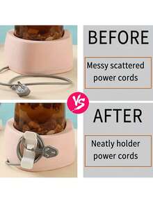 2/4pcs Durable TPR Stick-On Kitchen Appliance Cord Organizers | Neat And Tidy Wire Management For Mixers, Coffee Makers, Air Fryers | Kitchen Accessories Organizer