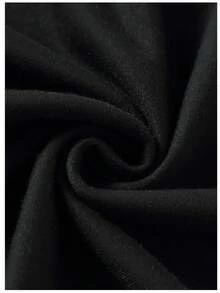 Teen Boy Red Sun & Cloud Dragon Pattern Casual Versatile Sweatshirt, Suitable For Streetwear, Outdoor, Campus, Daily Wear - Black - View 6