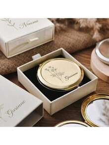 1 Gương trang điểm nhỏ gọn tùy chỉnh - Quà tặng đám cưới thanh lịch - Quà tặng tiệc độc thân - Gương trang điểm khắc đẹp mắt - Quà tặng phù dâu, Đa năng, Bền, Trang trí, Có thể tái sử dụng, Tinh tế, Phong cách, Chất lượng cao, Nhiều màu sắc, Hiện đại, Tùy chỉnh, Cá nhân hóa - Nhiều màu - Xem 29