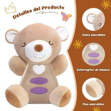 Kids Plush Interactive Toy Figures - Beige - View 6