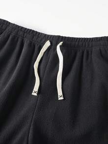 1 pezzo Pantaloni termici da uomo, pantaloni da casa con isolamento termico, pantaloni casual con vita elastica