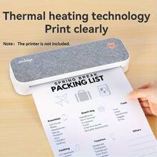 PeriPage Clip-Free Thermal Paper A4 – Non-Stick Folding Paper For Razor-Sharp, High-Resolution Prints, Long-Lasting Color Retention, Automatic Page Numbering - White - View 2