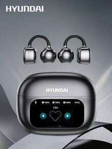 HYUNDAI HY-C02 Smart Bluetooth Earbuds, In-Ear Wireless Headphones With Touch Control Screen, Multifunctional Noise-Proof, Long Battery Life, High-Quality Audio, Comfortable Open-Ear DesignEarclip - 彩色 - 查看 14