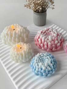 1 pieza Molde de silicona en forma de flor de dalia 3D, moldes en forma de crisantemo margarita para velas aromáticas de relajación y jabones artesanales, herramienta artesanal para decoraciones de yeso DIY, cera aromática hecha a mano, yeso, jabón, arcilla, piedra difusora de aroma para auto y talla grande, artesanía de yeso y resina aromática, material flexible, agrega elegancia a la decoración del hogar, fácil de usar, suministros para hacer regalos para boda, graduación, fiesta de cumpleaños, decoración de festival