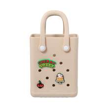 MINISO Snoopy Off-White Hole - Pattern Small Handbag. Snoopy + Creative Elements Are Eye - Catching. Silicone Is Waterproof & Stain - Resistant. Breathable Hole Structure. (1 PC) - Off White - View 3