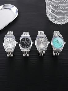 RICECGO 1 Stück klassische Quarz Herrenuhr, perfekt für Geschäftstreffen und als Geschenkidee, Uhr für Männer, ideales Geschenk zu Geburtstagen, Valentinstag, Weihnachten