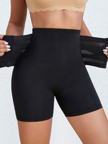 High Waist Slimming Briefs For Women, Tummy Control Shapewear Shorts Black Spring - Black - View 5