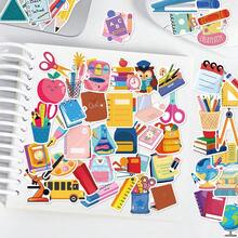 50 miếng dán sáng tạo cho sổ tay, sổ kế hoạch, bình nước, bàn làm việc, tường, trang trí lớp học, miếng dán trang trí tự dính thích hợp cho ngày lễ, đồ dùng học tập, quà tặng - Nhiều màu - Xem 3