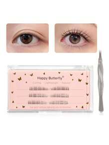 MAGEFY 120/117/126Clusters Of False Lower Eyelashes&Tweezers,5-6-7mm&3-10mm With Longer Curls C Personal DIY Eyelashes Of Different Lengths,Natural Soft Handmade Eyelashes For Everyday Use,3 Styles To Choose From