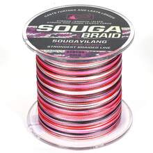SOUGAYILANG 4 股 PE 编织鱼线 - 300 米多色迷彩 | 主线，适合冲浪、海钓，馈赠佳品：适合父亲节、圣诞节或生日等场合的钓鱼者 - 粉色 - 查看 17