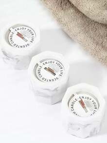 1pc Nordic-Style Scented Candle, Marble Wax, Suitable For Soy Candles, Candle Centerpiece, Winter Gift, Aromatherapy Candle, Candles Home Decoration, Christmas,Birthday Candles