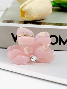 1 件可爱蝴蝶波西米亚醋酸纤维闪亮水钻三角形发夹，简单多彩的发夹，适合夏季、春季、秋季、冬季、返校、日常旅行、聚会、海滩派对、佩戴发饰时尚爪夹女士发夹女士发夹优雅发夹秋季配饰