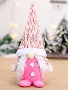 1pc Short Leg Faceless Gnome Christmas Ornaments(White/Pink/Grey),Christmas Home Room Dining Table Decoration,Christmas Tree Decoration Pendant,Home Decoration, Festive Party Decoration,Merry Christmas,Xmas Gift,Holiday Party Favors,Christmas Decoration,Christmas Party Supplies,Xmas Decor, New Year 2026 Gift