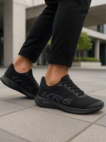 Men's Black Graphite Sneakers Comfort Lightness Gym Style Casual - 石墨 - 查看 3